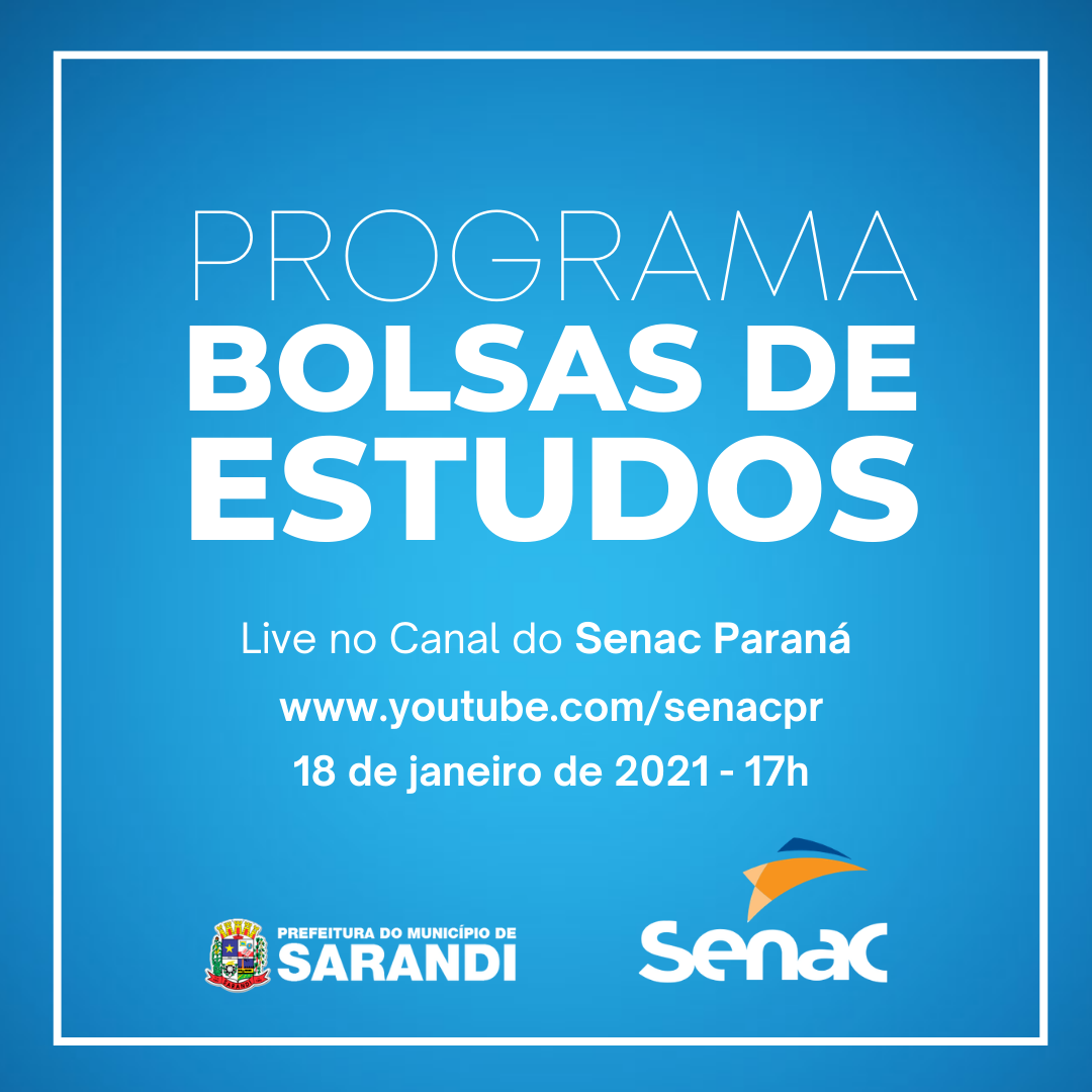 Lançamento do Programa de Bolsas de Estudos - SENAC PR